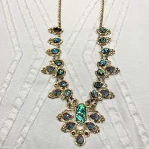 Kendra Scott Abalone Long Statement Necklace
